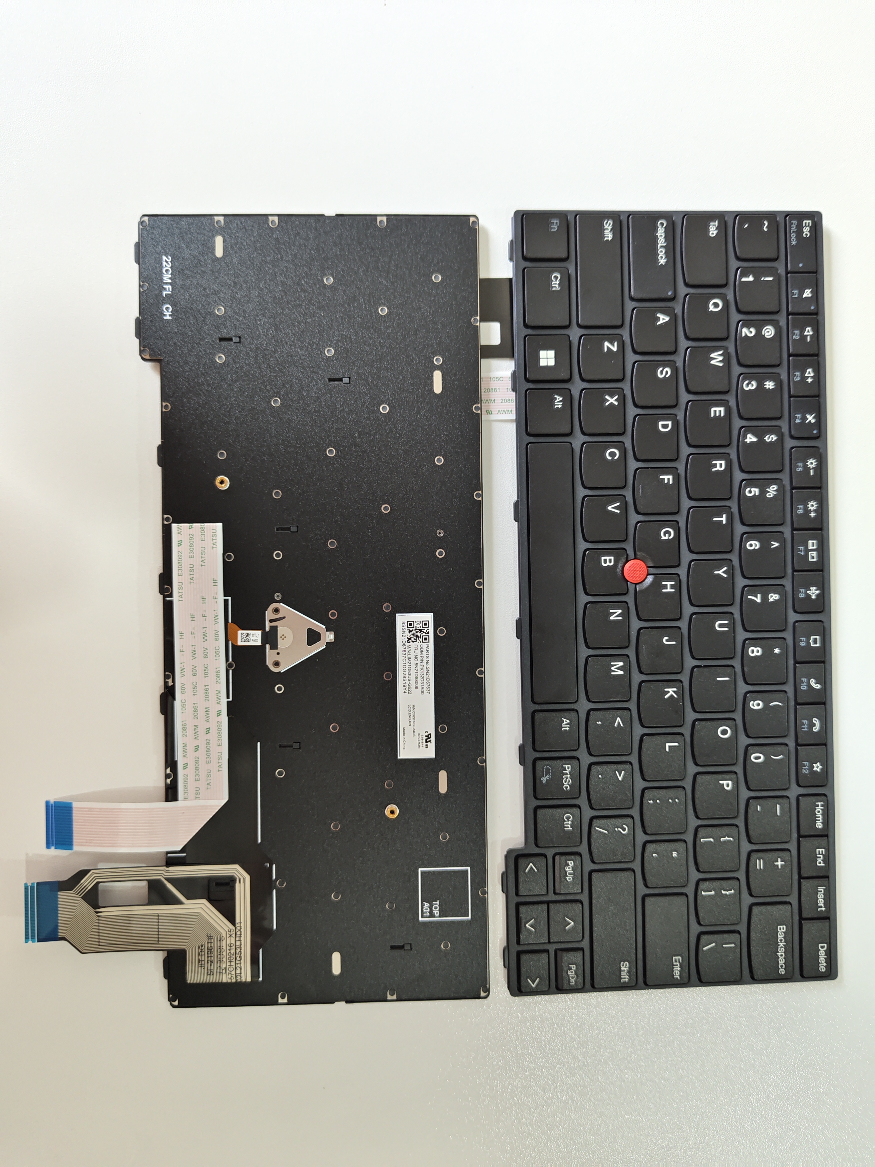 Picture of New Replacement Laptop Keyboard For IBM T14 third generation/T14 GEN3/L14 GEN3/P14S GEN3 BLACK FRAME BLACK (OEM) US Layout